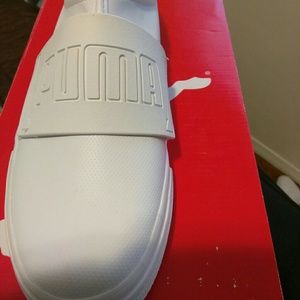 White Slip on Puma NIB